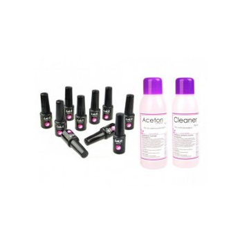 ZESTAW HYBRYDOWY MANICURE 10+3 GRATIS    !